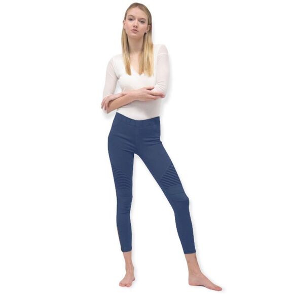 🆕Beulah Pleated Detail Moto Skinny Jeggings - Picture 1 of 8
